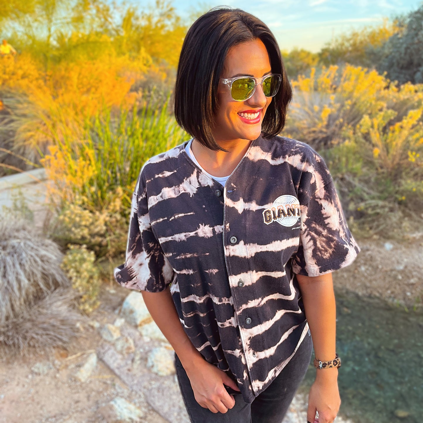 SAN FRANCISCO GIANTS BUTTON-UP TEE