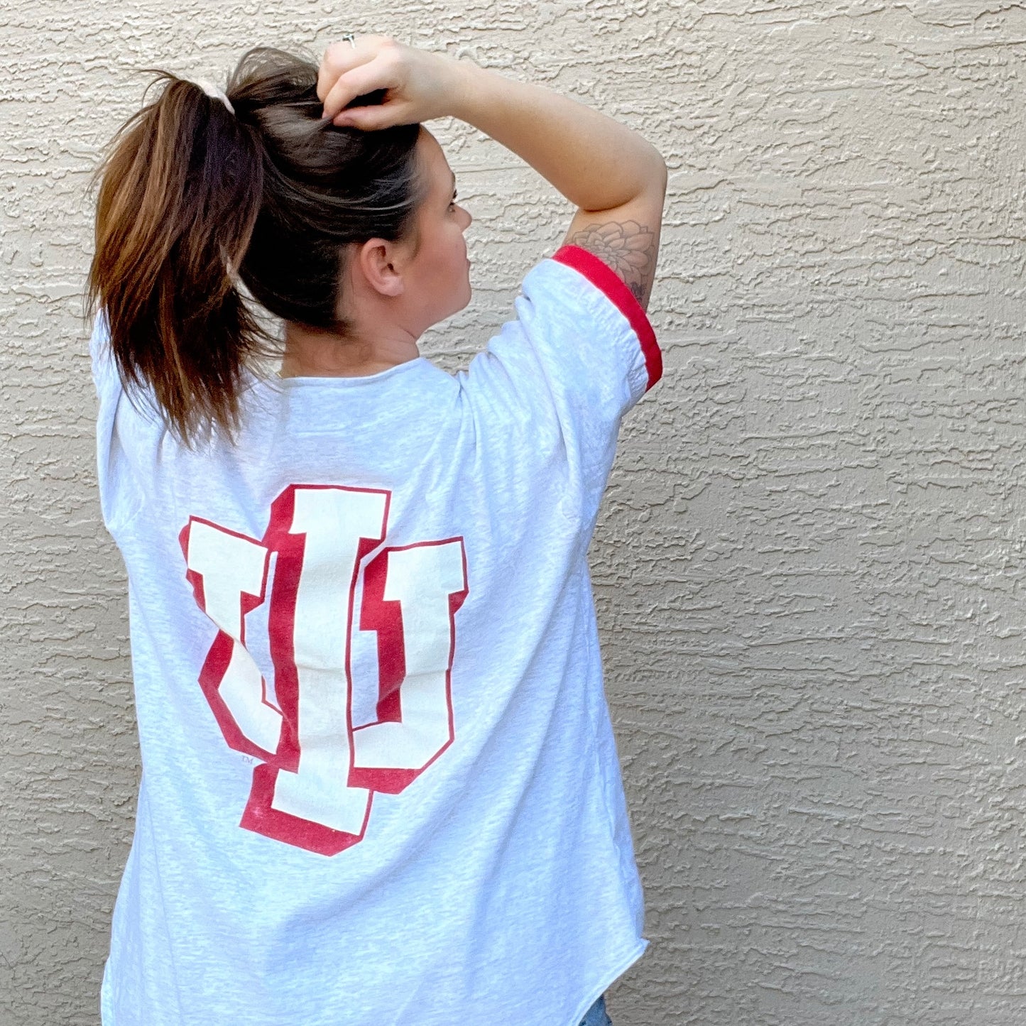 INDIANA UNIVERSITY BUTTON UP TEE