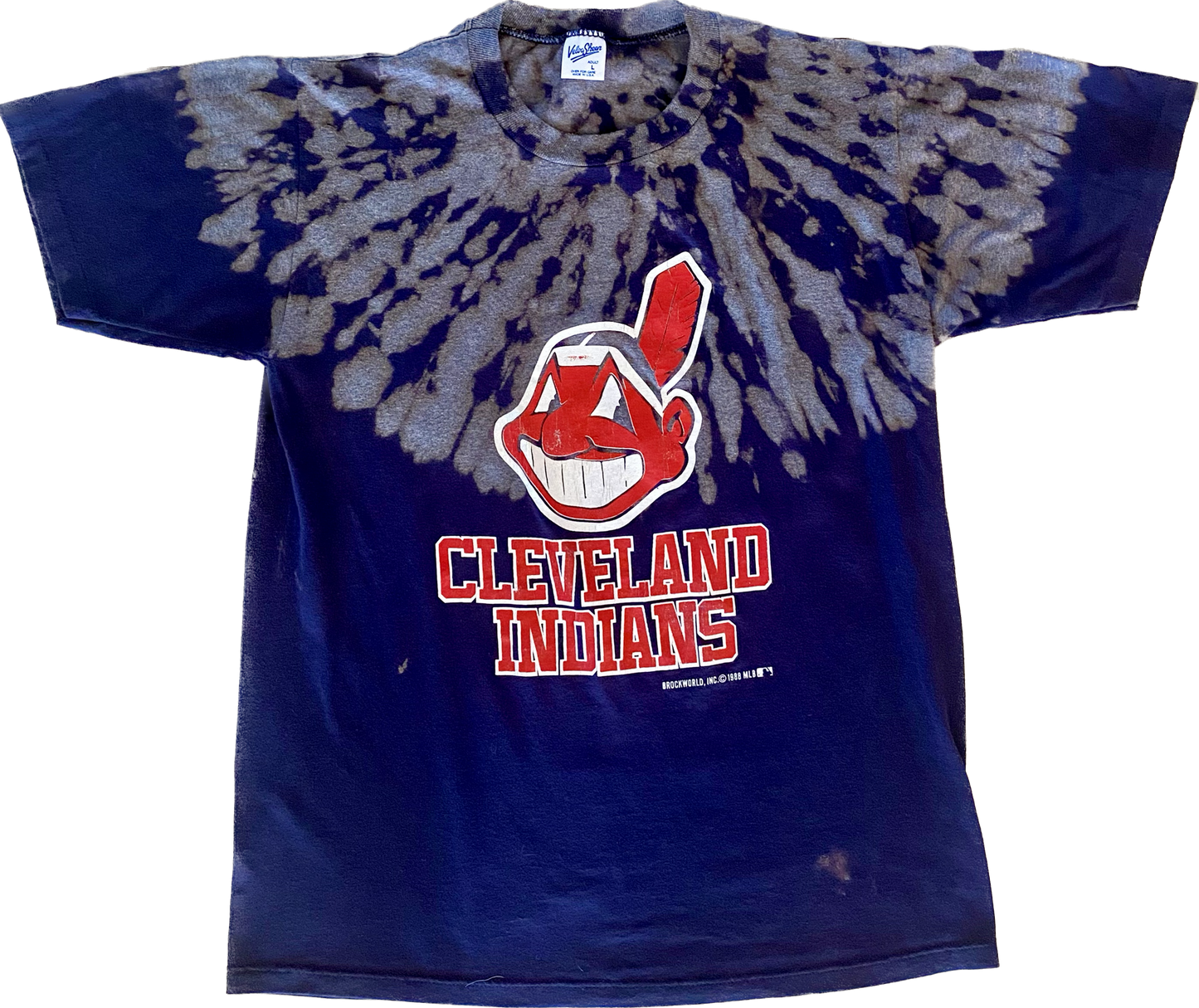 vintage cleveland indians baseball mlb t shirt tee 1988