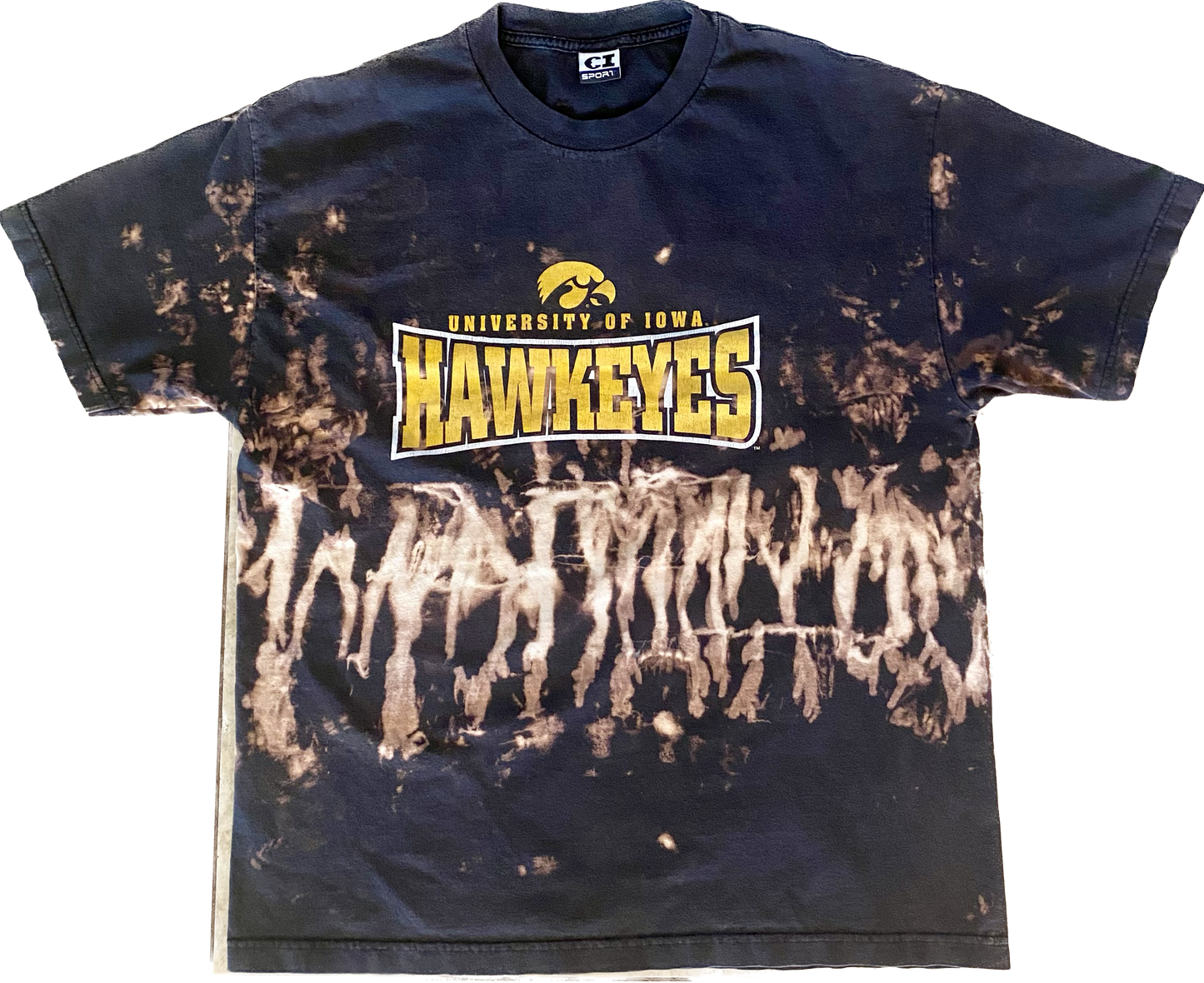 Vintage University of Iowa Hawkeyes College T shirt tee 