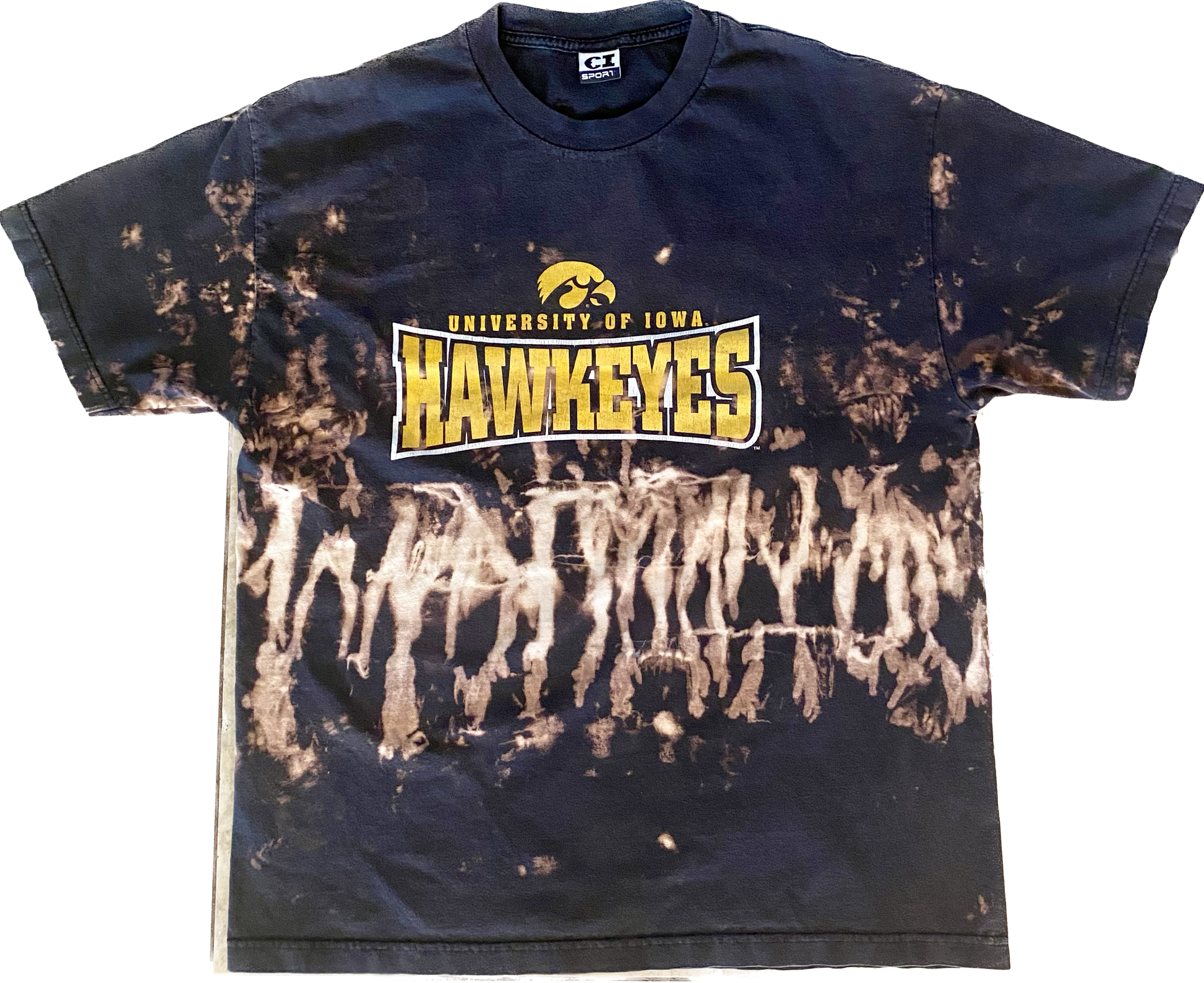 Vintage University of Iowa Hawkeyes College T shirt tee 