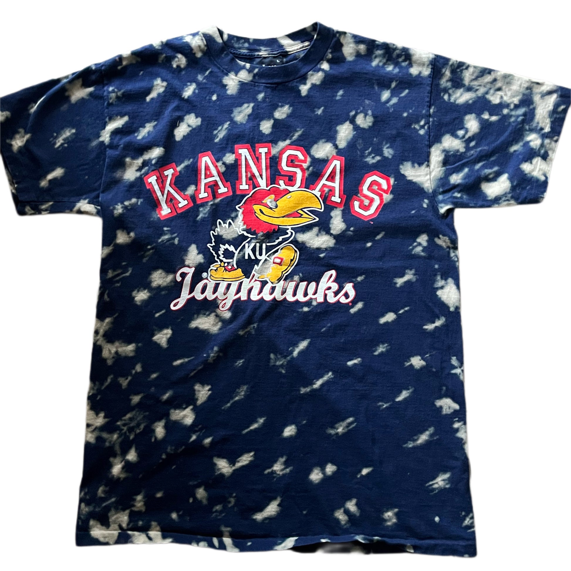 vintage university of kansas KU jayhawks tee t shirt college