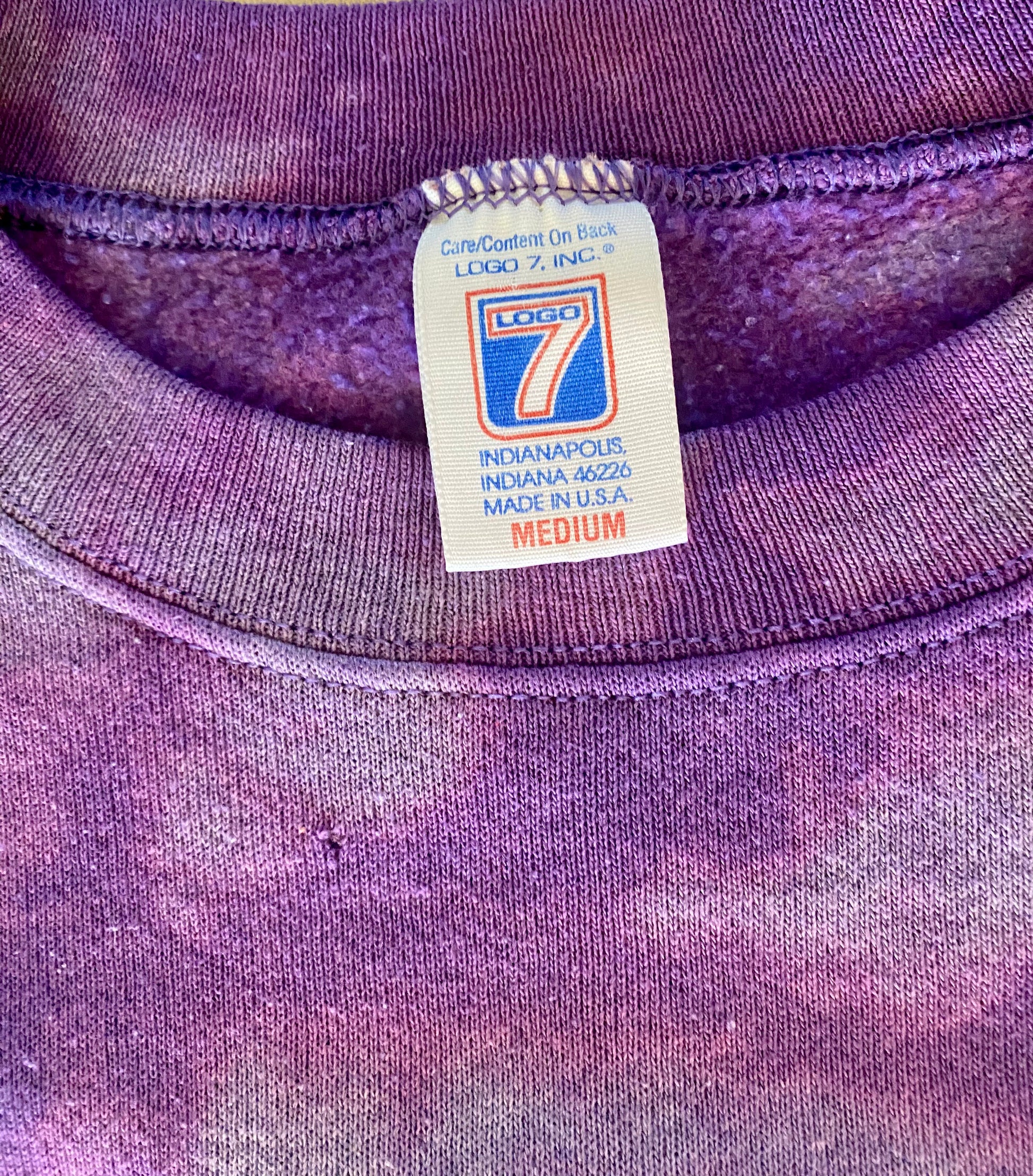 Vintage 1995 Minnesota MN Vikings Sweater Sweatshirt Purple