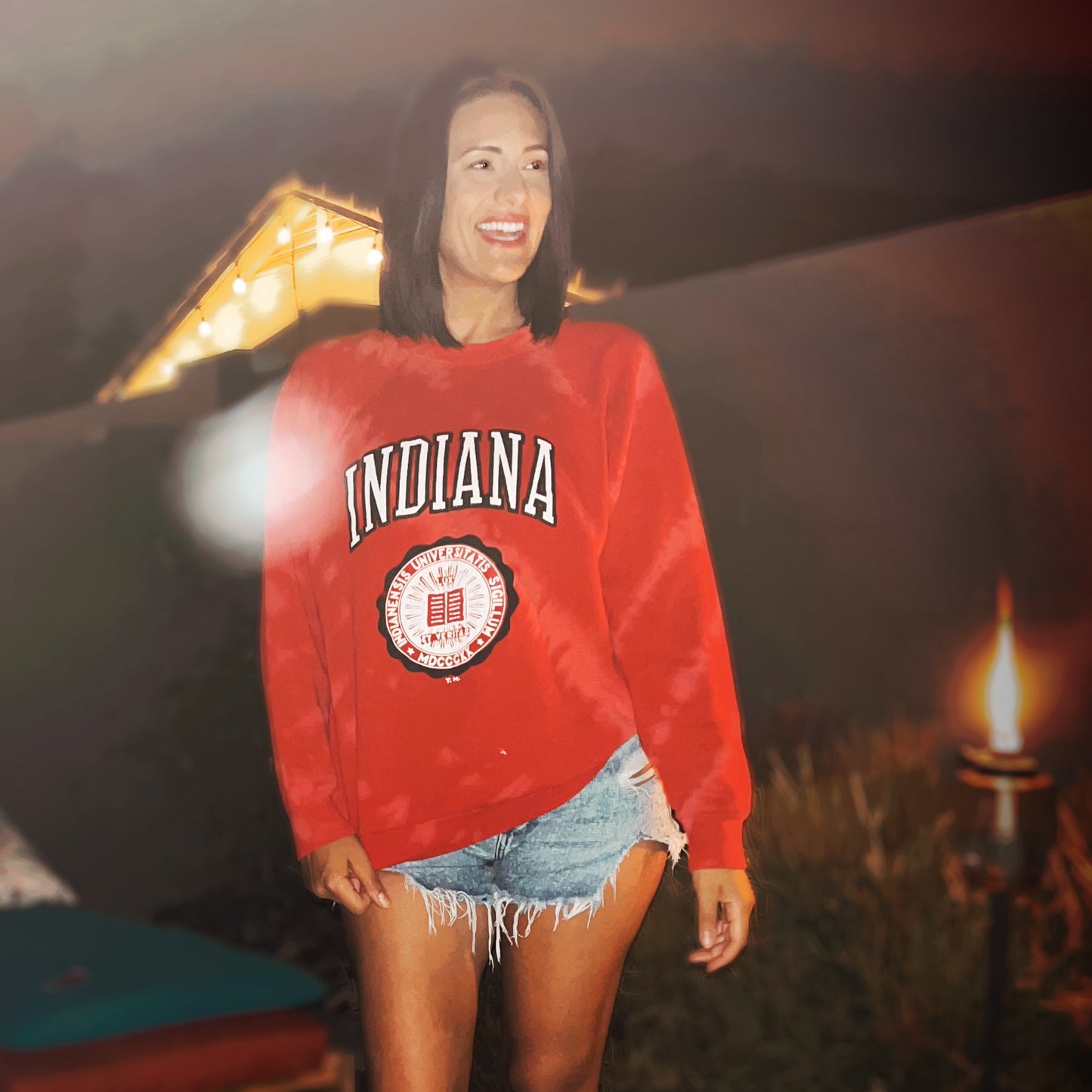 vintage iu indiana university sweatshirt shirt college hoosiers for men and women