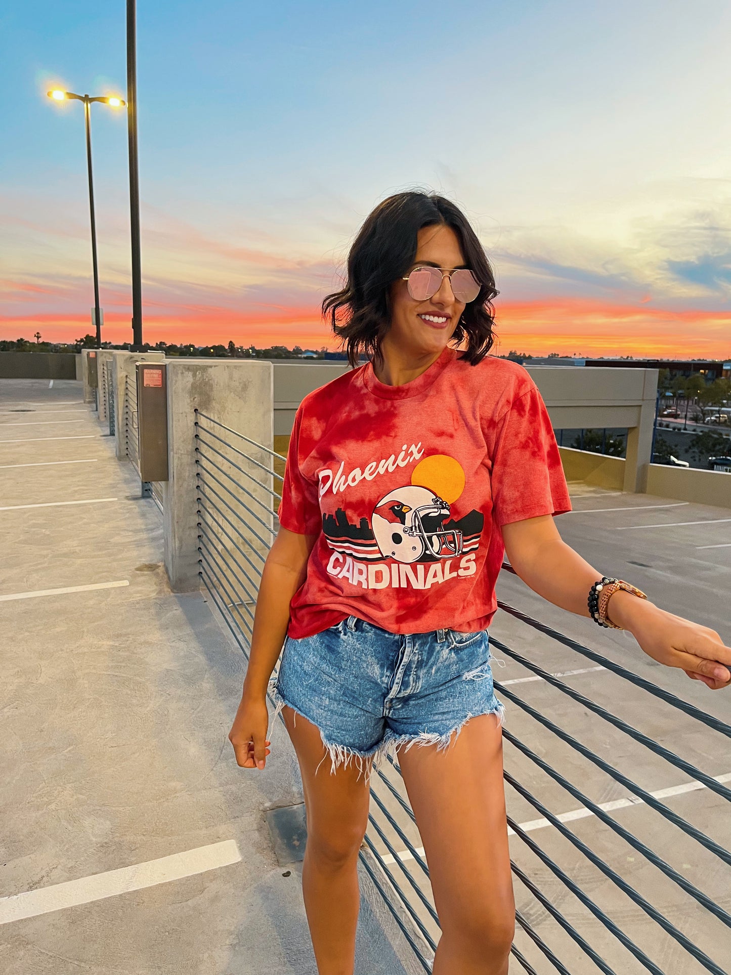 PHOENIX CARDINALS "SUNSET" TEE