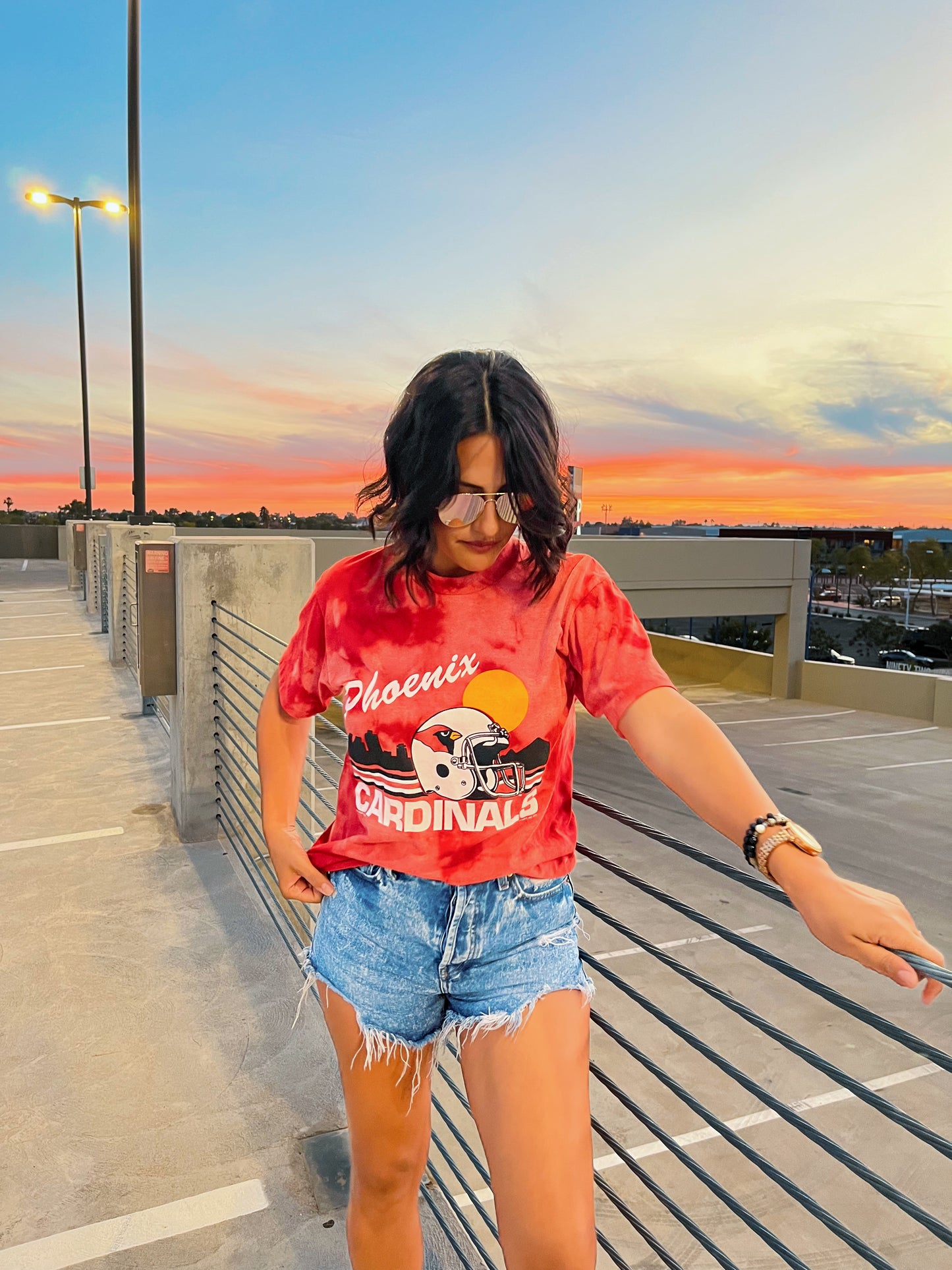 PHOENIX CARDINALS "SUNSET" TEE