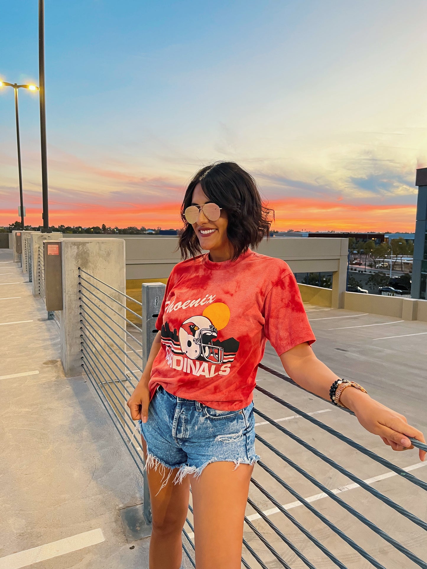 PHOENIX CARDINALS "SUNSET" TEE